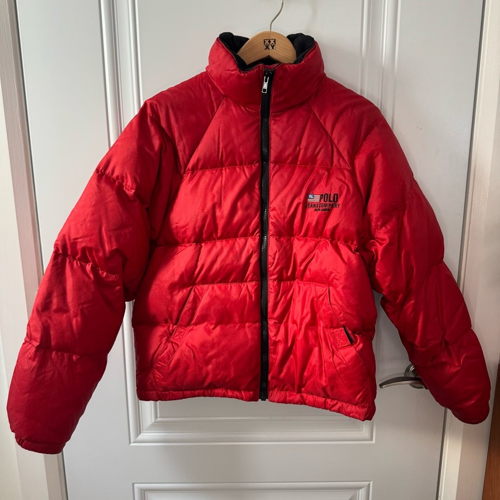 Vintage 1990’s Polo Ralph Lauren Red Puffer Jacket